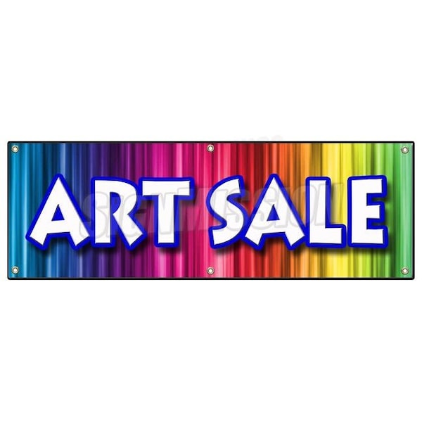 ART SALE BANNER SIGN artist paint brush signs paintings sculpture artwork